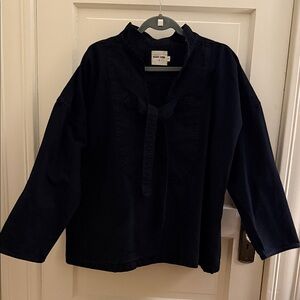 Rudy Jude Dark Indigo Tie Front Smock